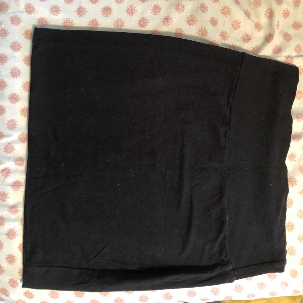 Black mini skirt